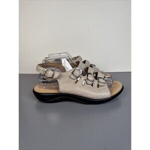 SAS Mystic Tripad‎ Comfort Tri-Strap Slingback Leather Sandals Women’s Size 8 WW